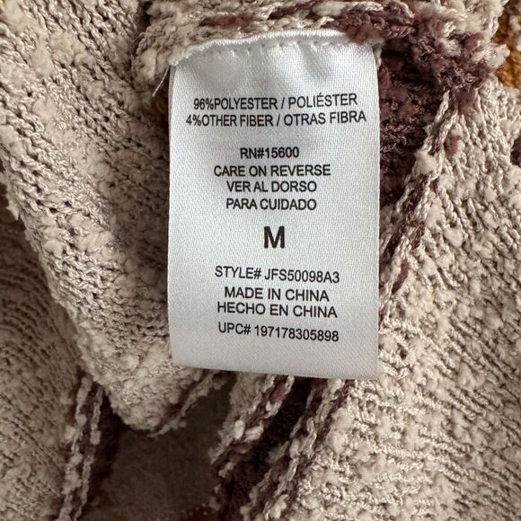 Mason & Belle Women Knit Striped Textured Long Sleeve Sweater Size M - Picture 4 of 7